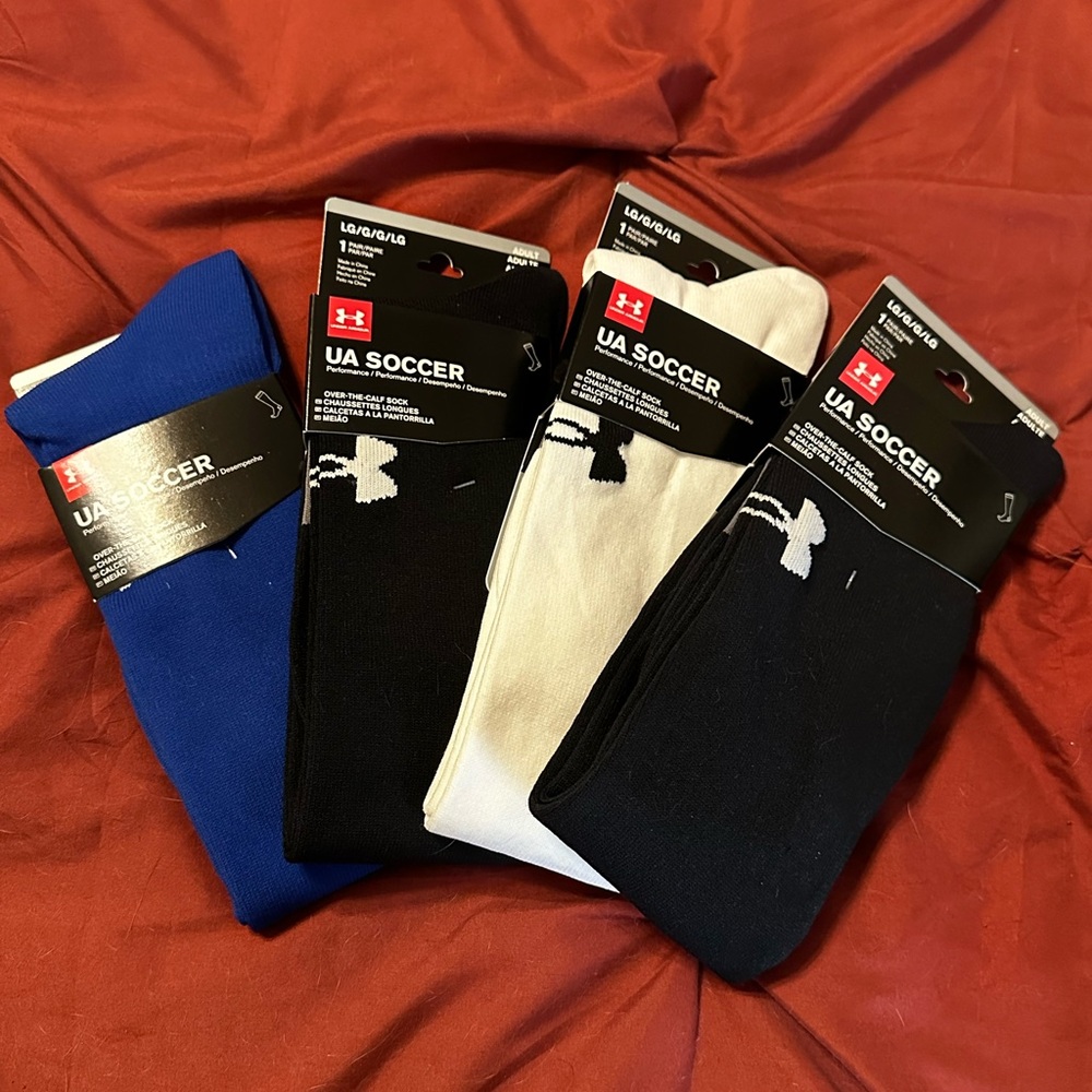 Group of LARGE Soccer socks SIZE Large